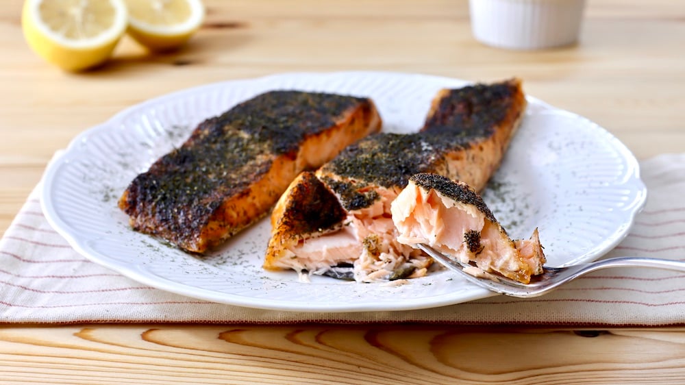 salmone in friggitrice ad aria