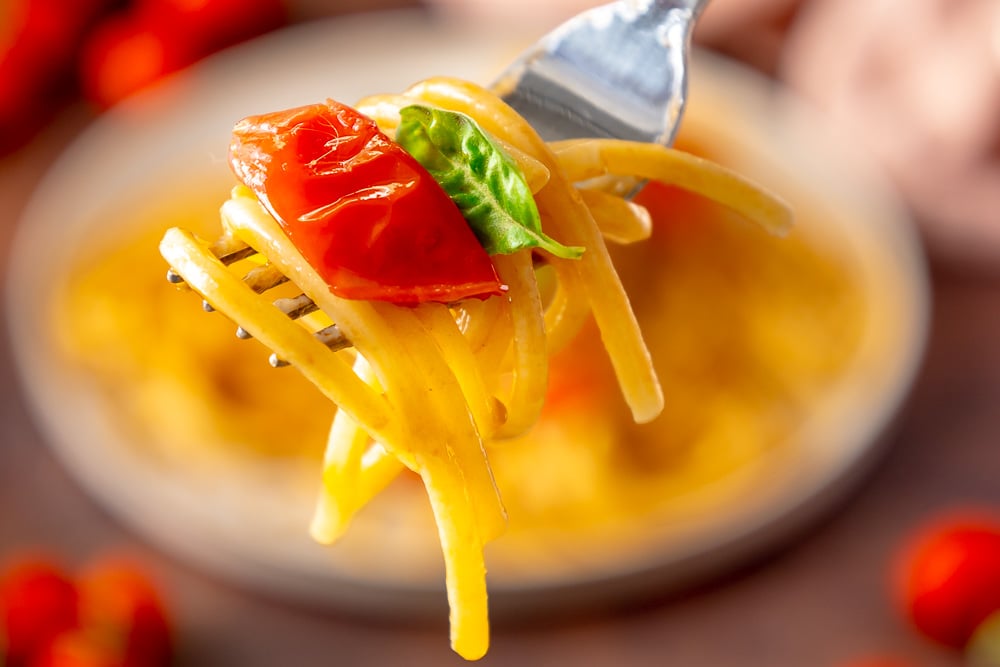 spaghetti ammollicati con pomodorini