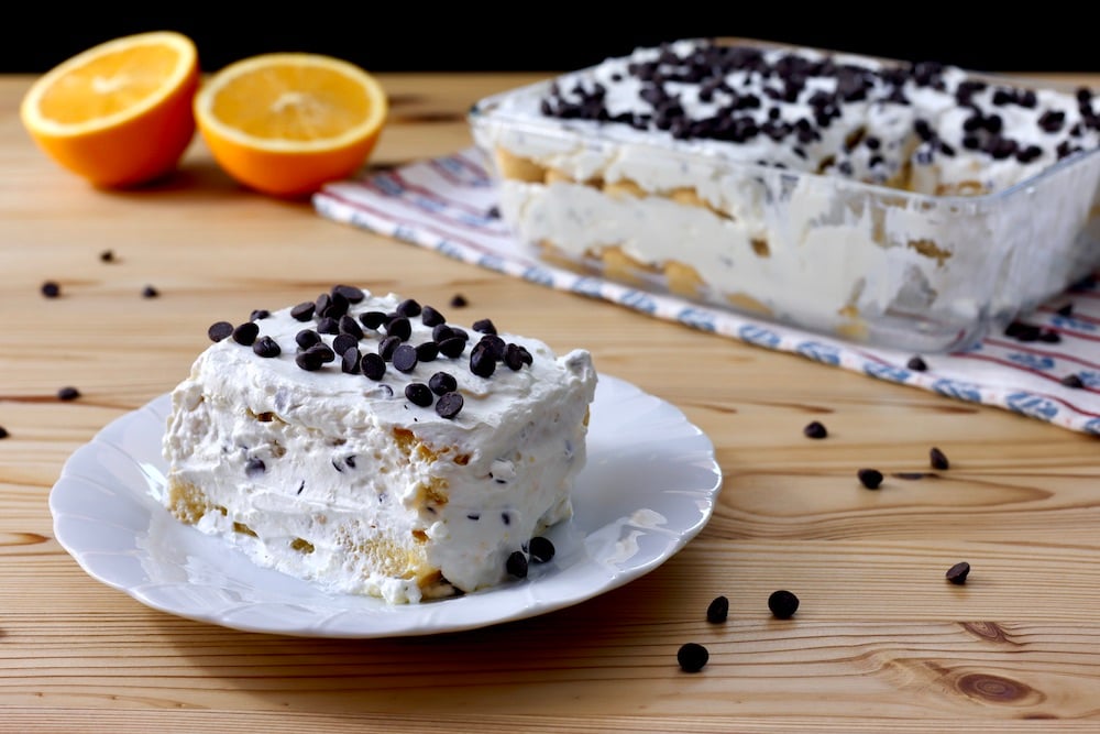 tiramisù all'arancia e cioccolato