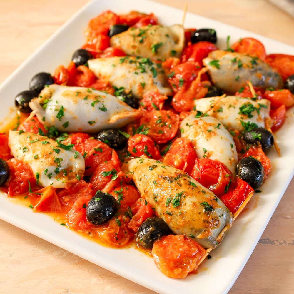 calamari ripieni alla mediterranea