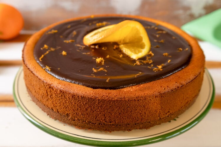 Cheesecake arancia e cioccolato