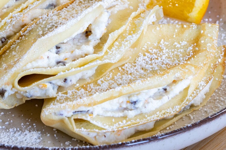 Crepes al cannolo siciliano