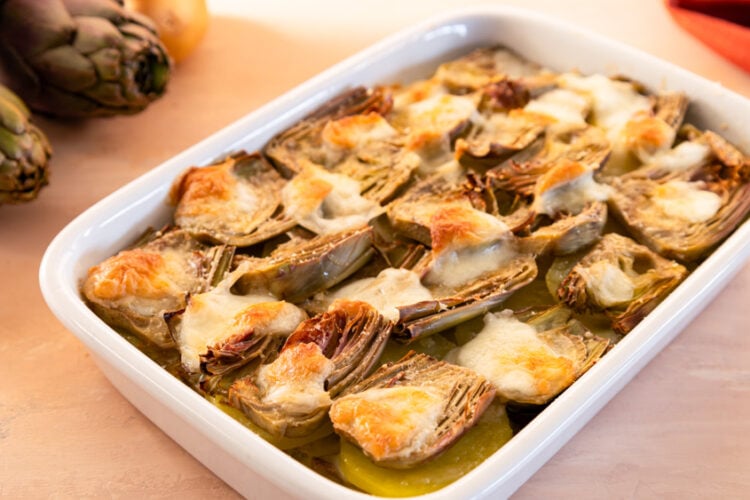 Parmigiana di carciofi e patate