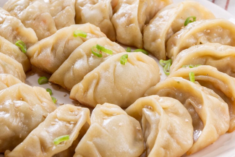 Ravioli cinesi alla piastra