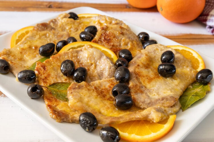 Scaloppine di maiale all'arancia
