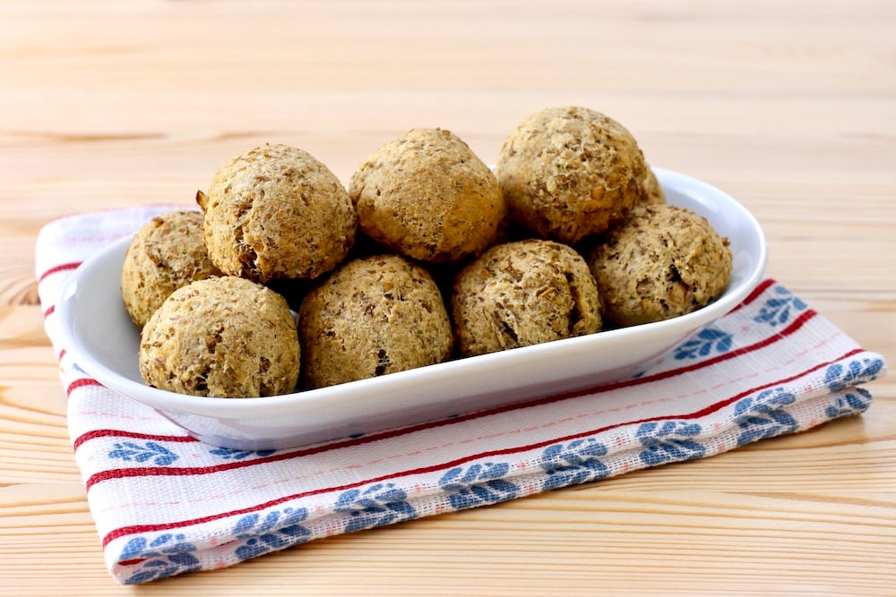 polpette di lenticchie in friggitrice ad aria