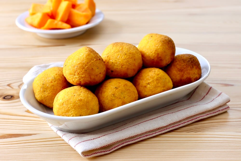 polpette di zucca in friggitrice ad aria