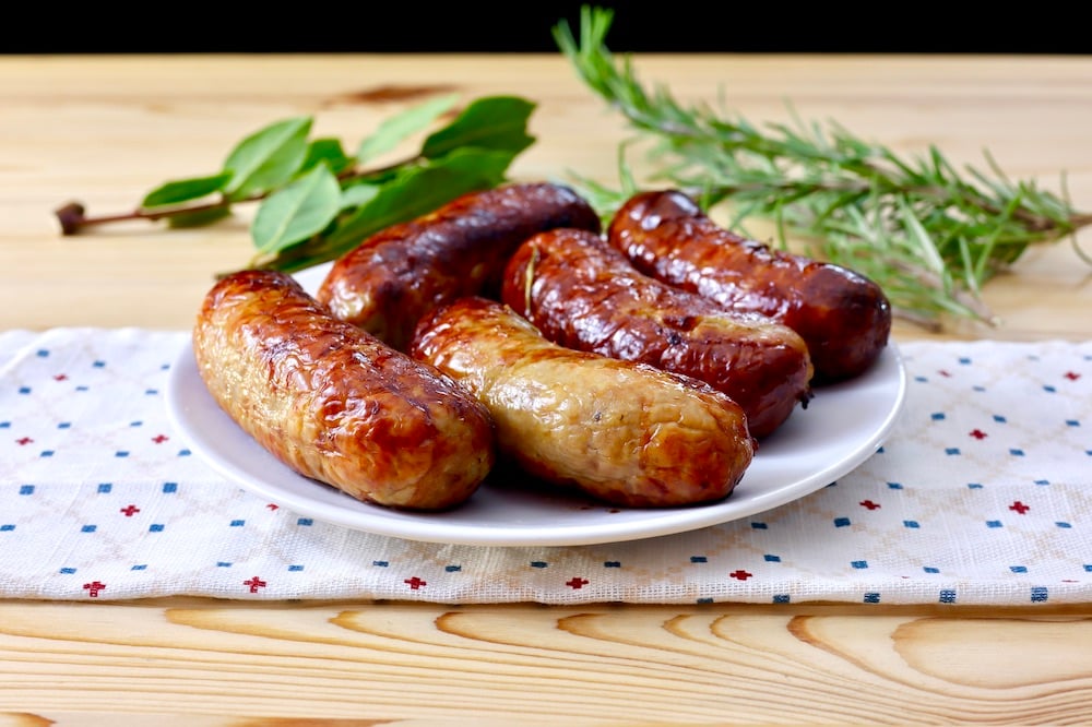 salsicce in friggitrice ad aria