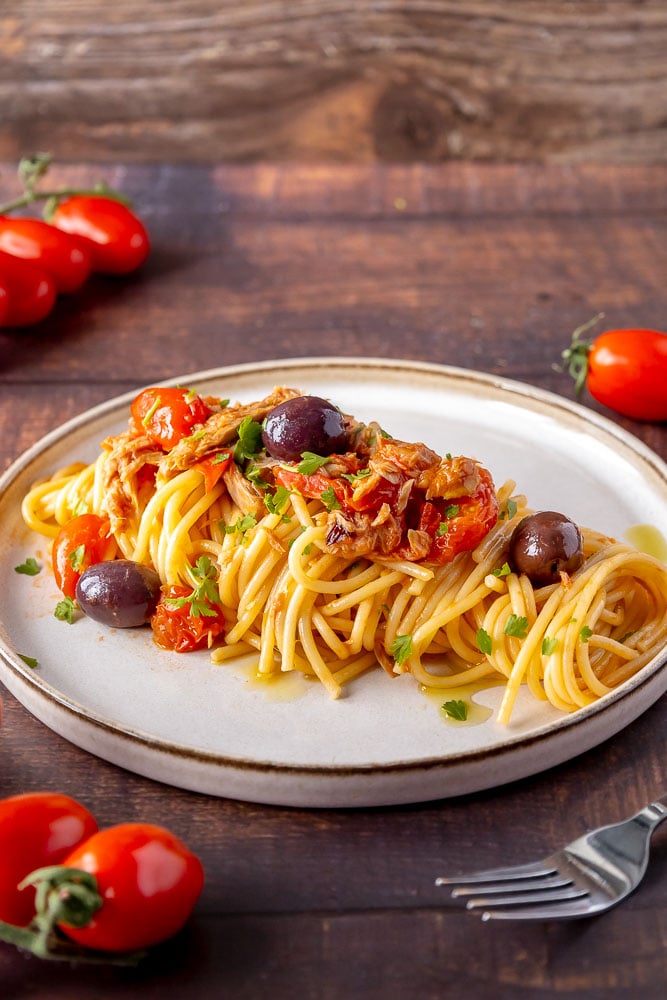 Spaghetti tonno e olive - Step 9