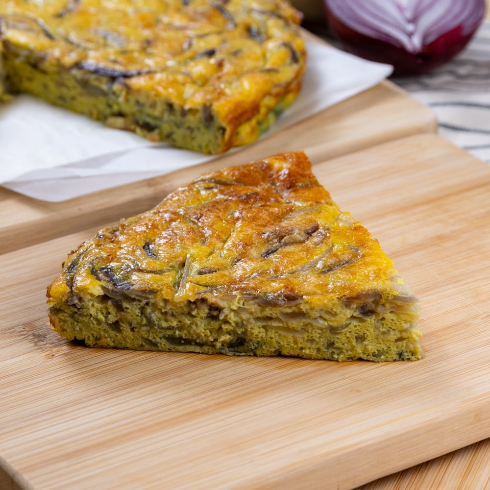 frittata di cipolle al forno