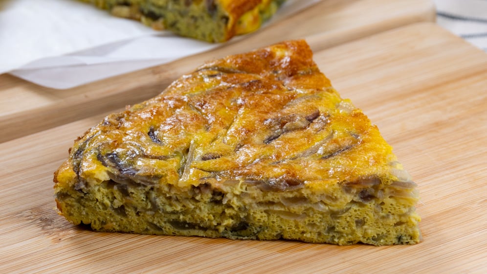 frittata di cipolle al forno