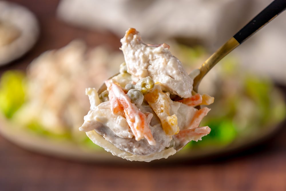 insalata di pollo russa