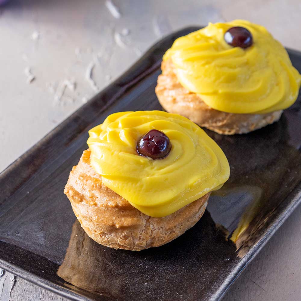 zeppole senza glutine in friggitrice ad aria