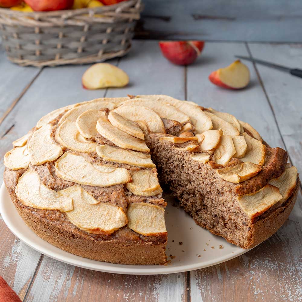 torta di mele integrale senza zuccheri aggiunti