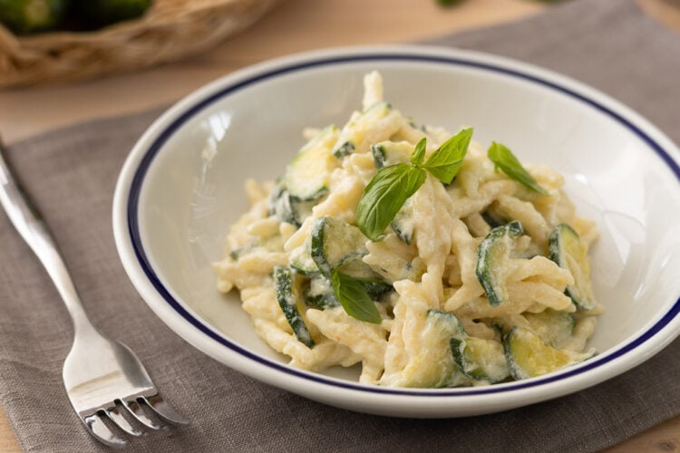 Trofie cremose alle zucchine