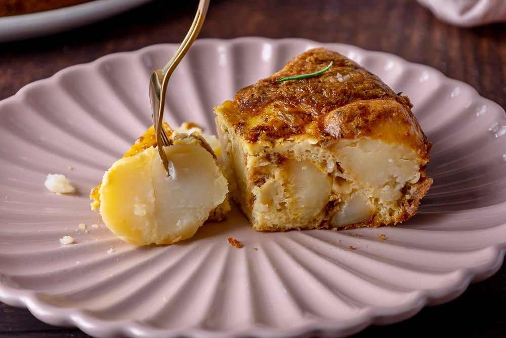 frittata al forno con patate e cipolle