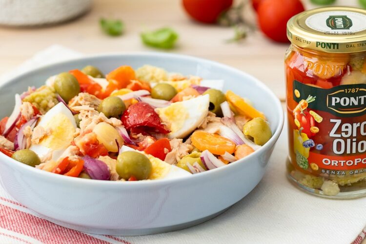 Insalatona "OrtoPop" tonno e uova