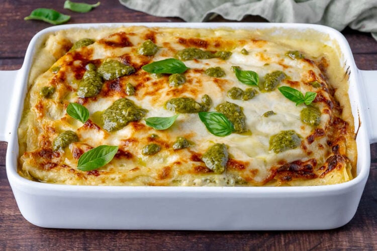Lasagne ricotta e pesto