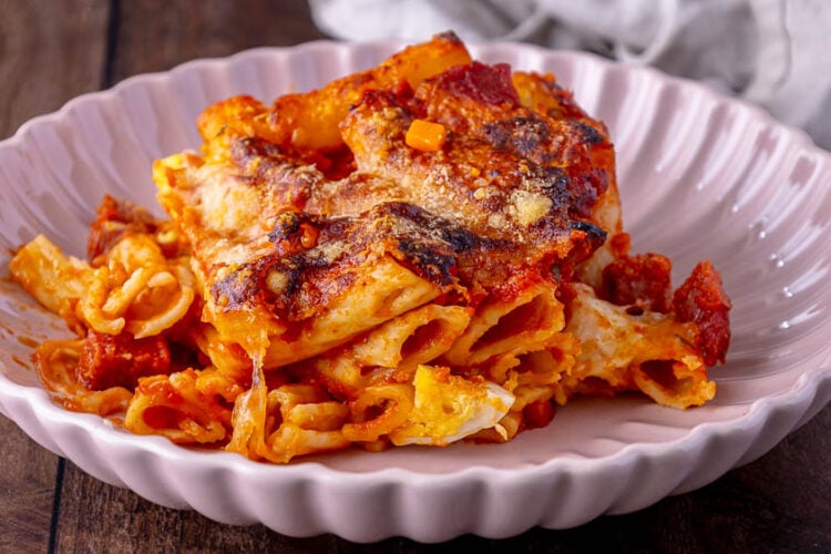 Pasta al forno pasticciata
