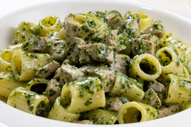 pasta pesto e tonno
