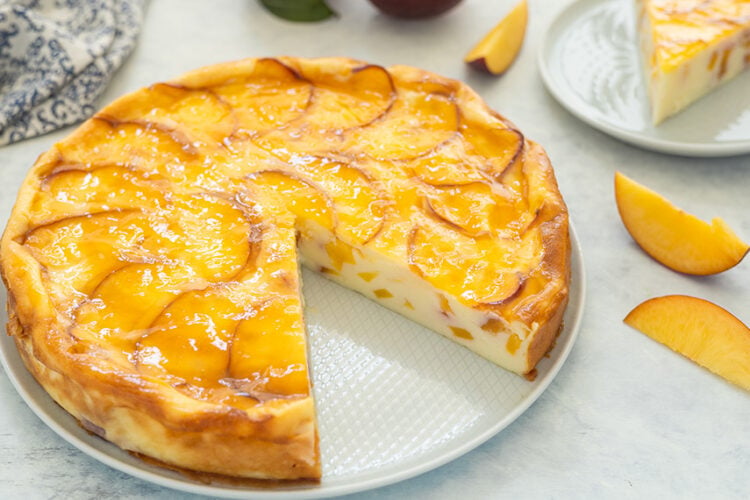 torta alle pesche e yogurt