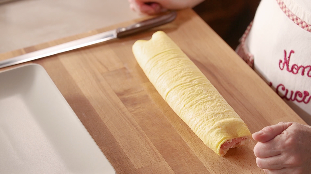 rotolo di frittata ripieno