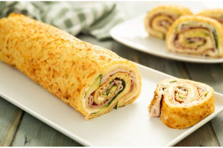 Rotolo di patate farcito con zucchine e prosciutto