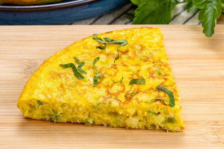 Frittata con porri