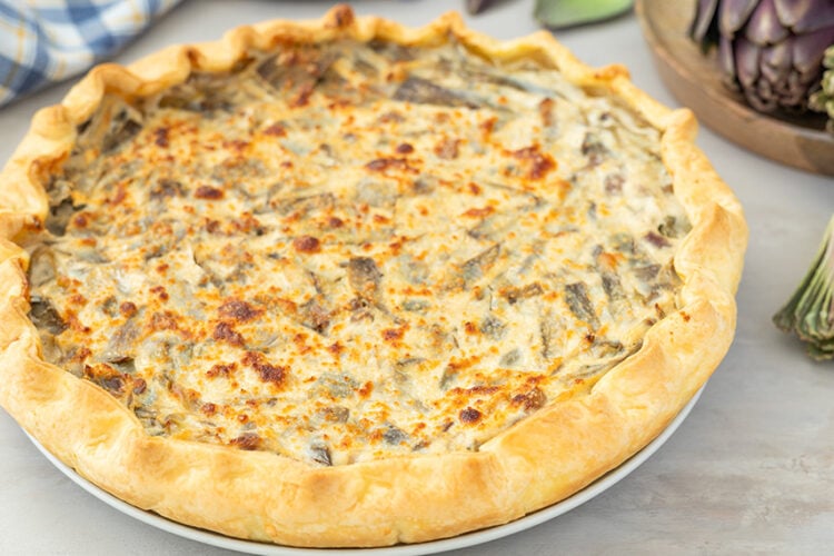Pizza rustica con carciofi