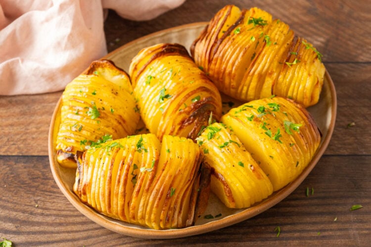 Patate al forno a fisarmonica