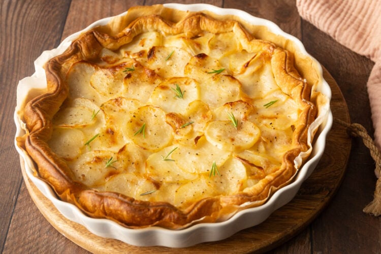 Torta di pasta sfoglia con patate