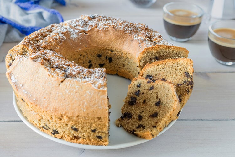 Ciambella caffè e cioccolato in friggitrice ad aria