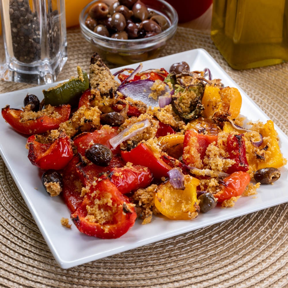 peperoni gratinati in friggitrice ad aria