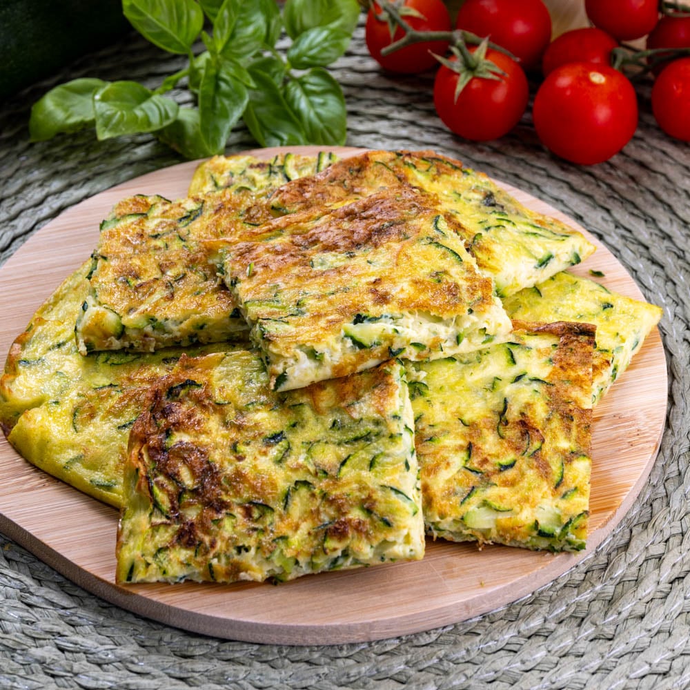 frittata di zucchine in friggitrice ad aria
