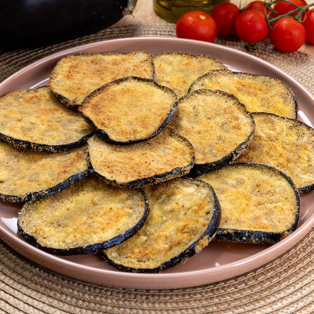 melanzane fritte in friggitrice ad aria