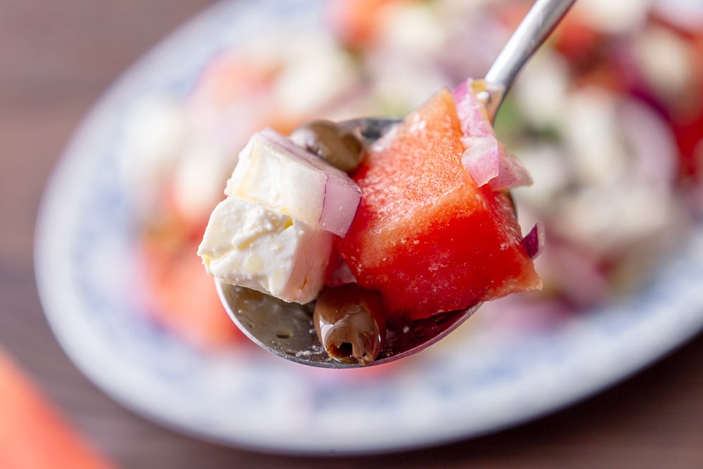 insalata anguria e feta