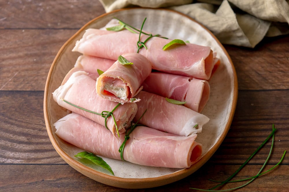 involtini di prosciutto cotto