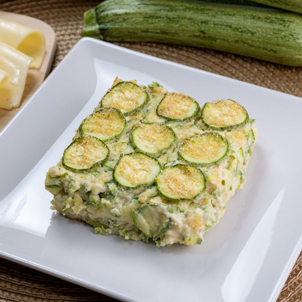 sformato di zucchine filante al forno
