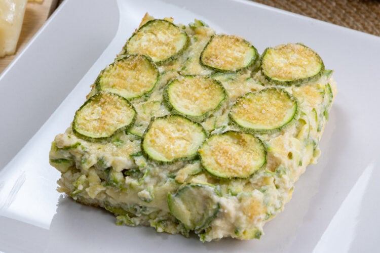 Sformato di zucchine filante al forno