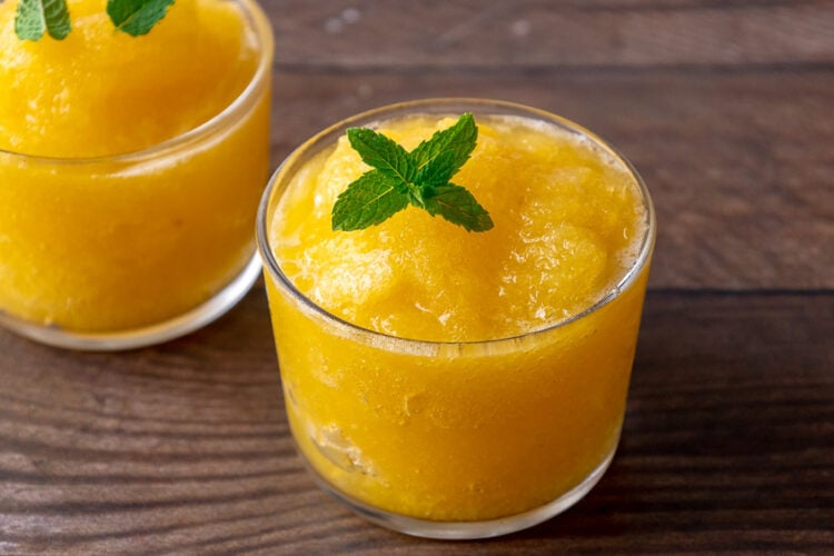 Granita alla pesca