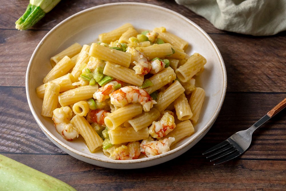 pasta zucchine e gamberoni