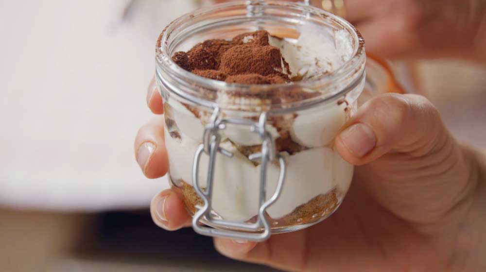tiramisù con crema senza uova