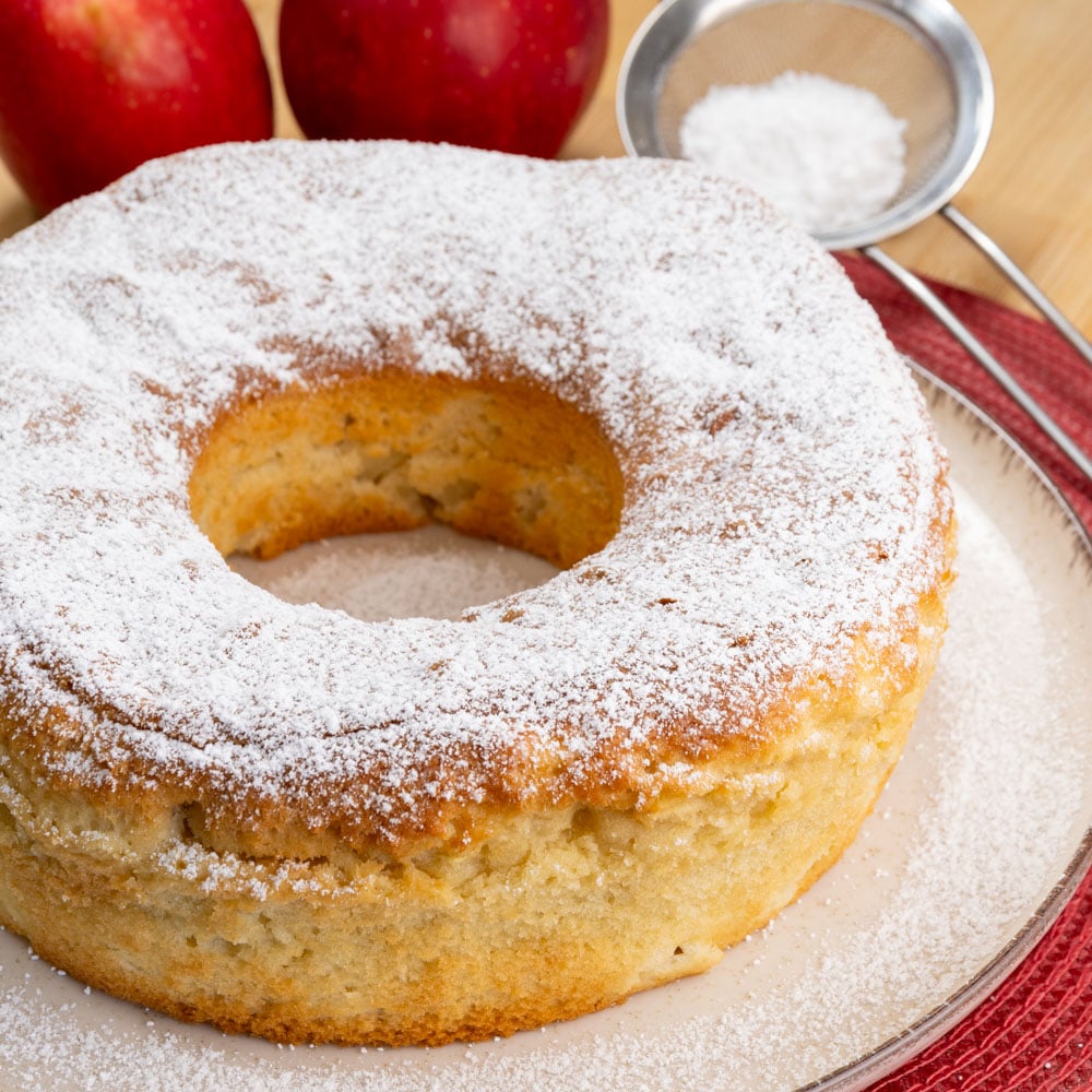 ciambella alle mele in friggitrice ad aria