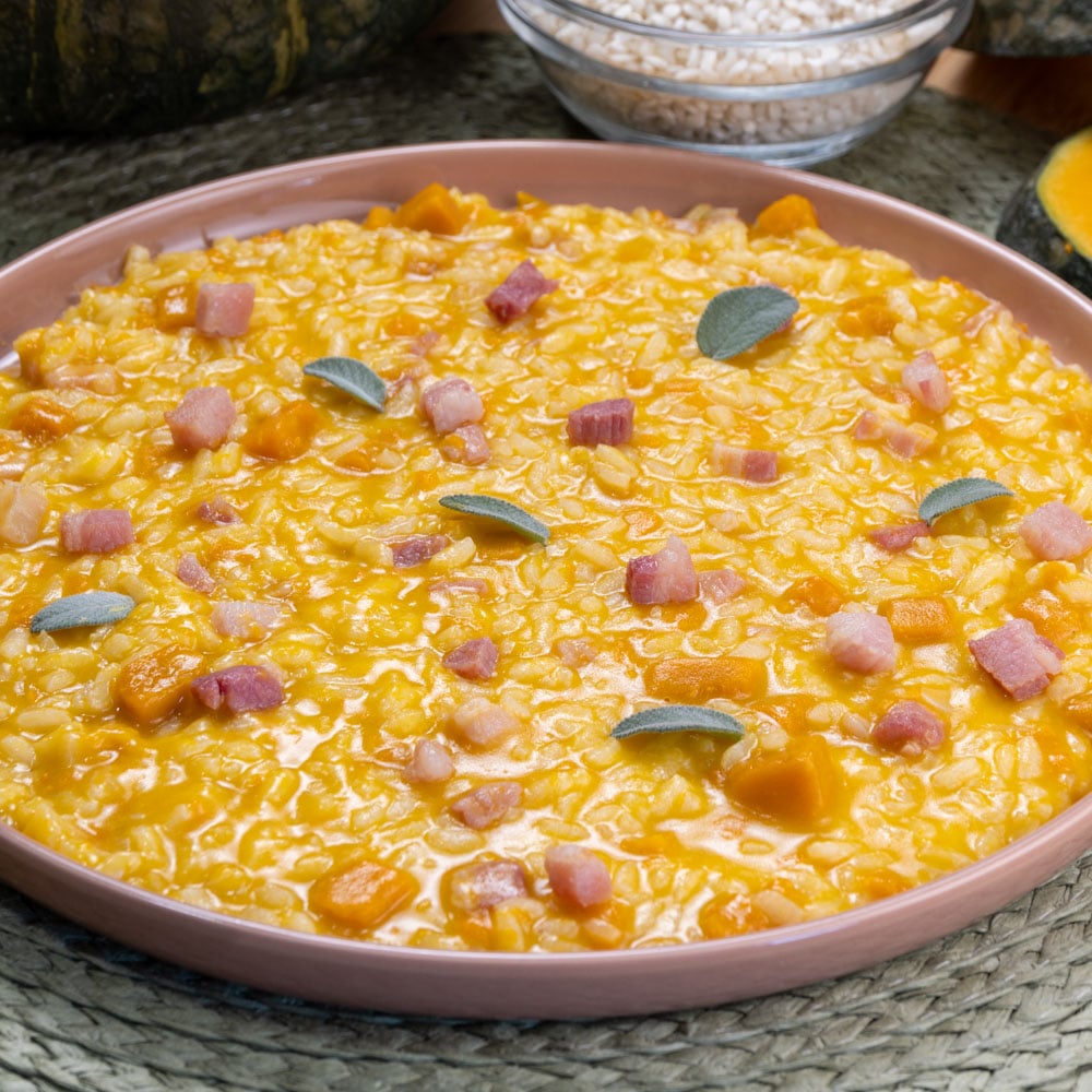risotto zucca e pancetta
