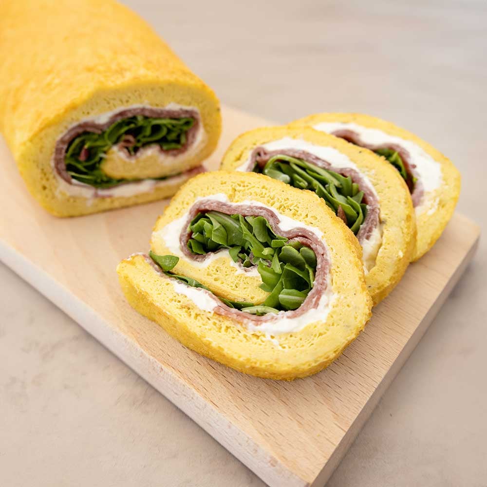 rotolo di frittata in friggitrice ad aria