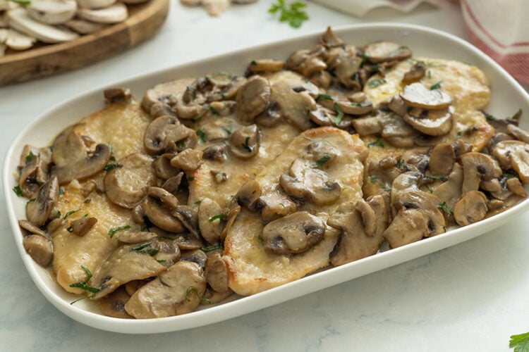 Petto di pollo con funghi
