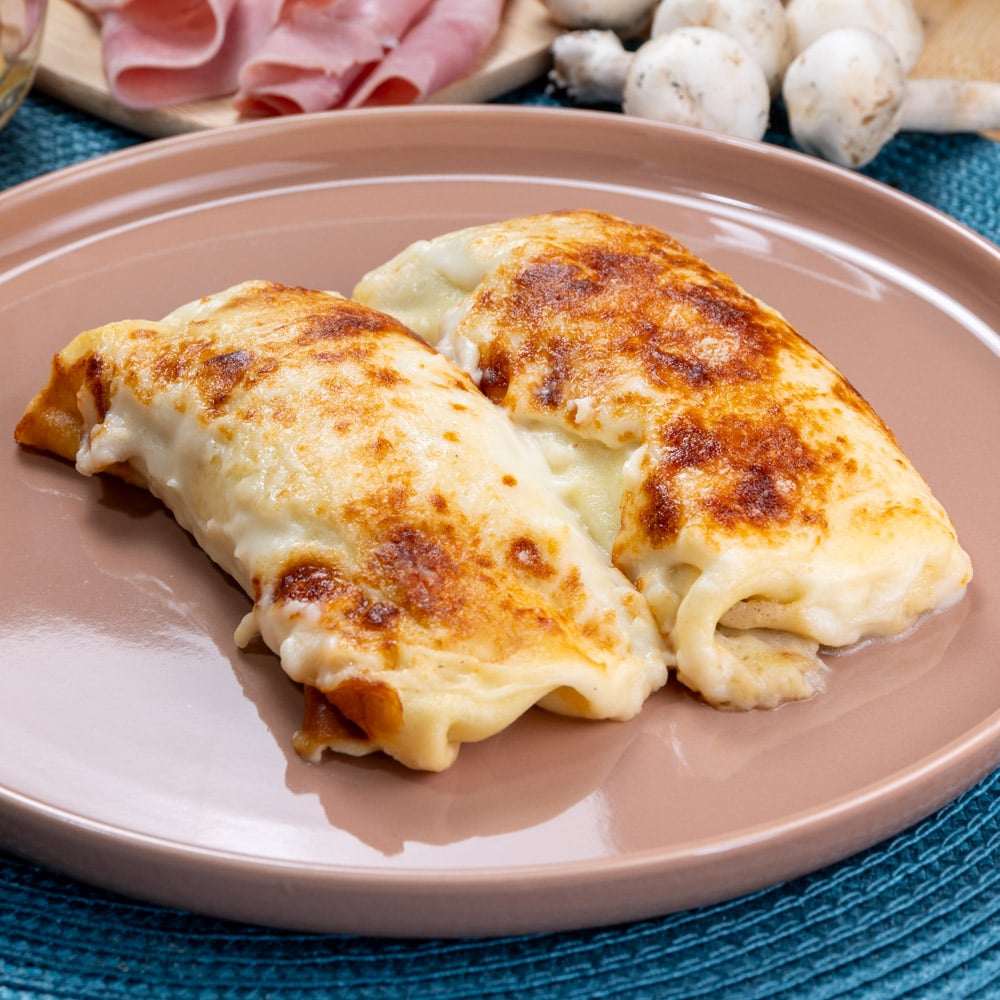 crespelle ai funghi e prosciutto