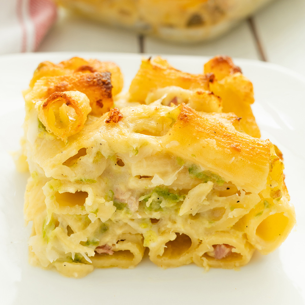 pasta al forno verza, patate e pancetta