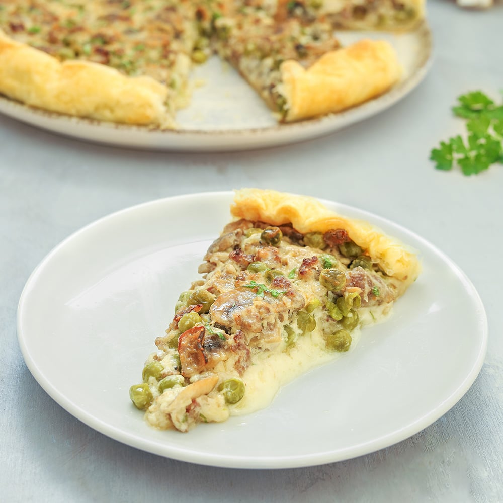 pizza rustica alla boscaiola