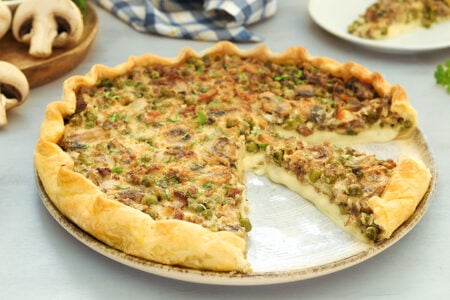 Pizza rustica alla boscaiola
